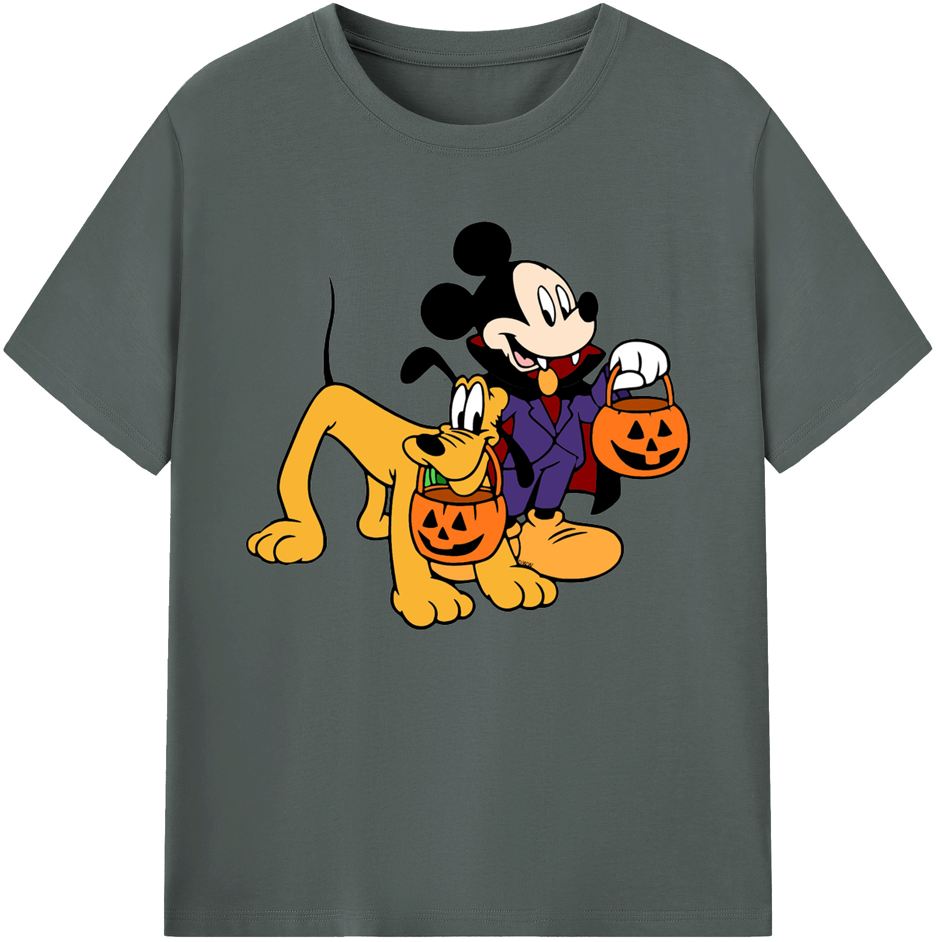 ミッキーマウス Mickey Mouse 綿100％ メンズ半袖Tシャツ｜肌触りやわらか＆通気性